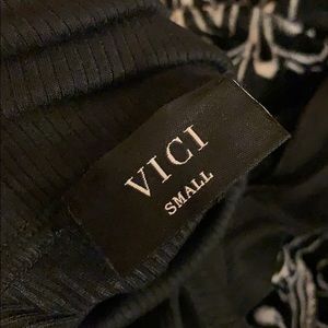 Vici Sweaters - VERSATILE RIBBED TURTLENECK BODYSUIT - BLACK Vici Sweaters - VERSATILE RIBBED TURTLENECK BODYSUIT - BLACK